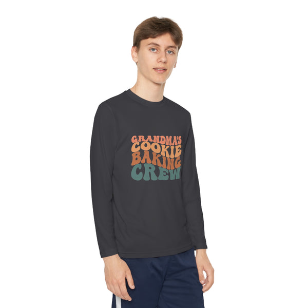 Kids Long Sleeve Grandma Cookie Baking Crew