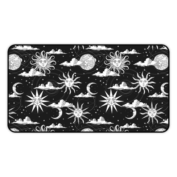 Celestial Sun and Moon Desk Mat
