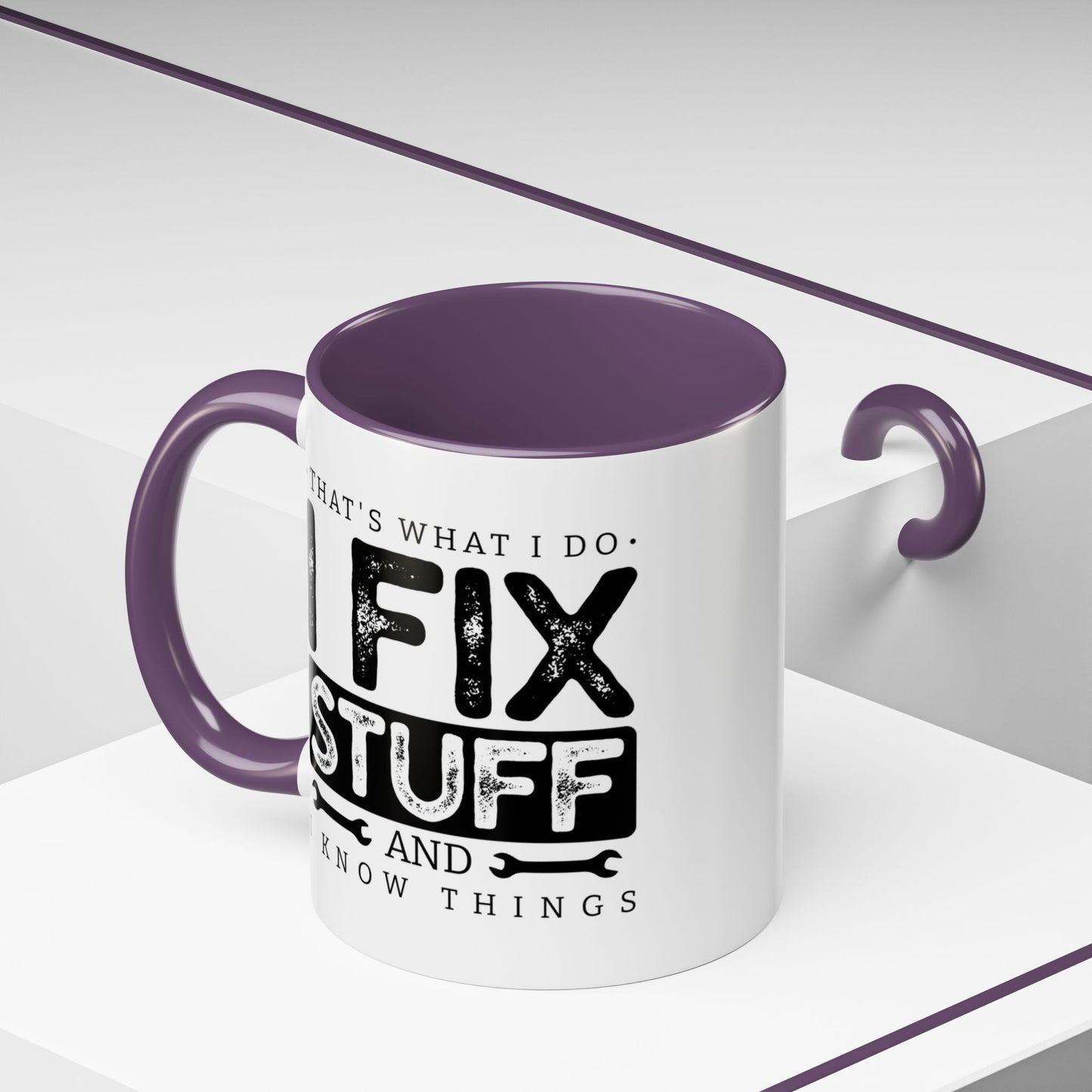 I Fix Stuff And Know Things Dad Gift 11oz 15oz Mug