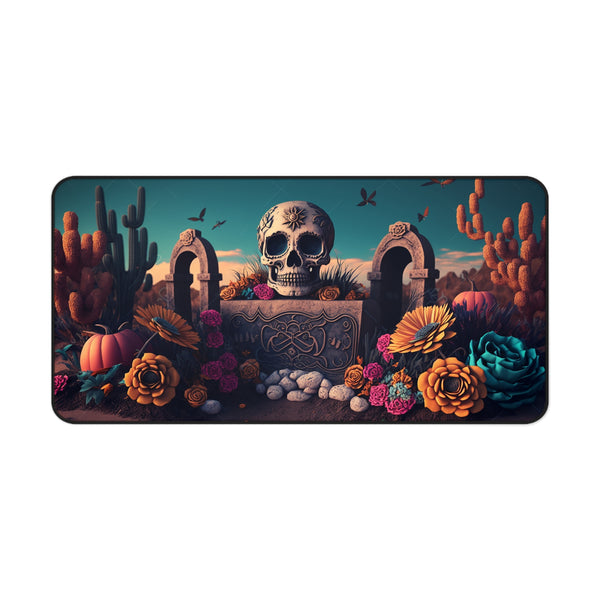 Day of the Dead Desk Mat, Custom Desk Mat, Gamer Desk Mat, Custom Day of the Dead Desk Mat for Gaming or Home Office