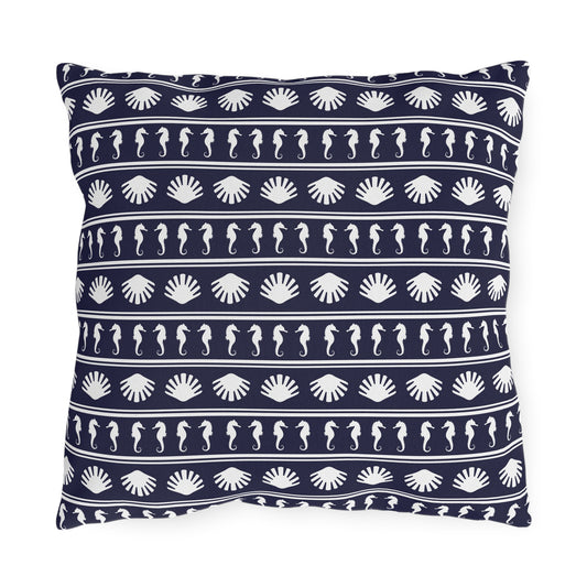 Nautical Outdoor Pillows - Coastal Decor for Patios, Beach Houses, and Relaxing Spaces