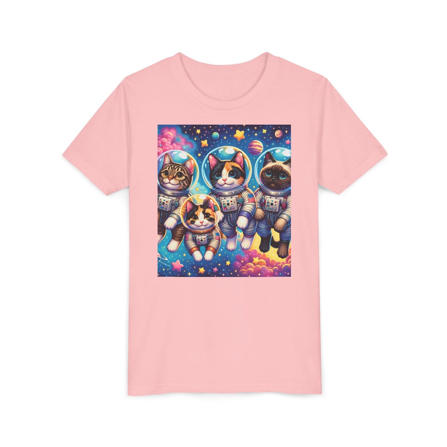 Kids Cats In Space TShirt Kids Graphic Tee