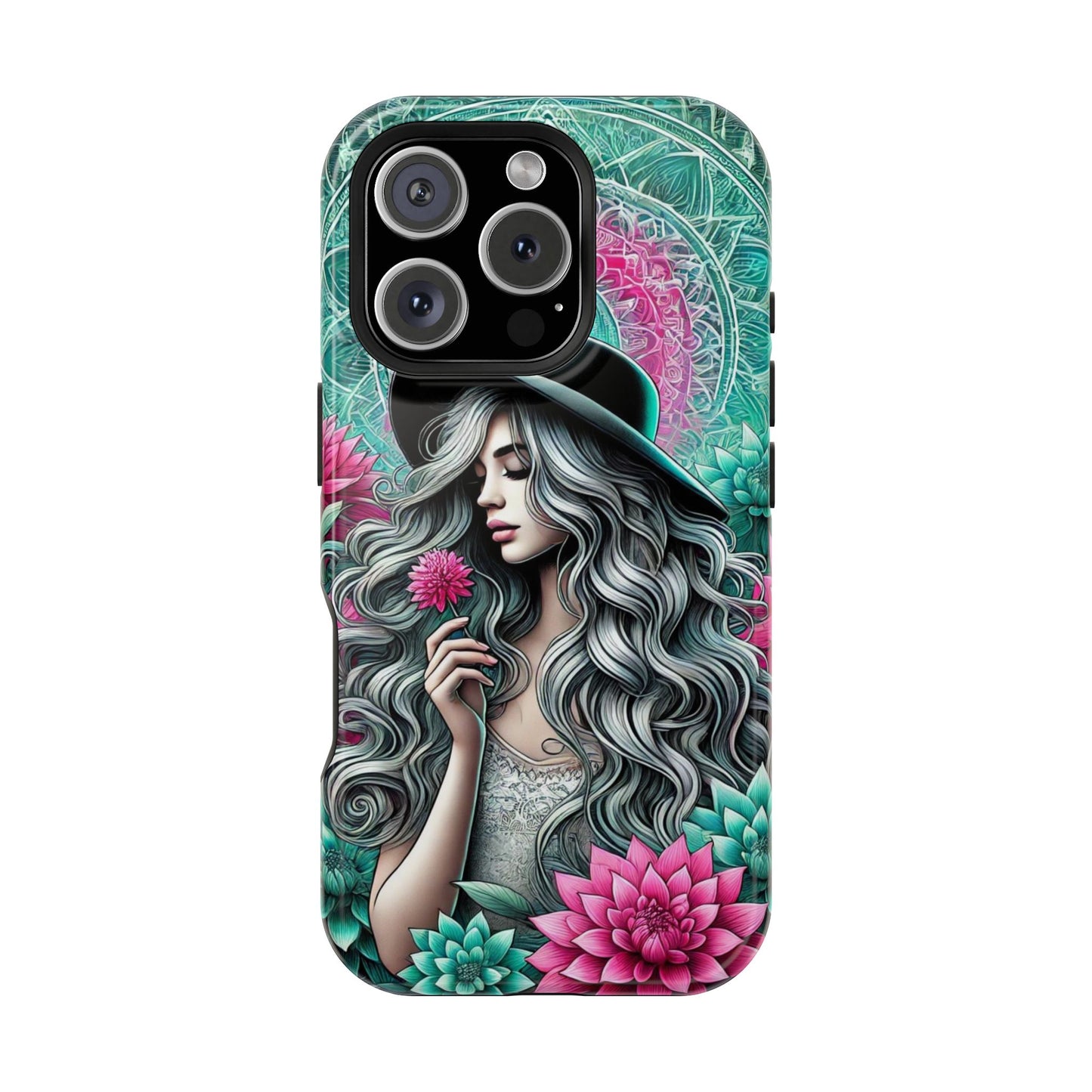 Boho Chic Floral MagSafe iPhone Case