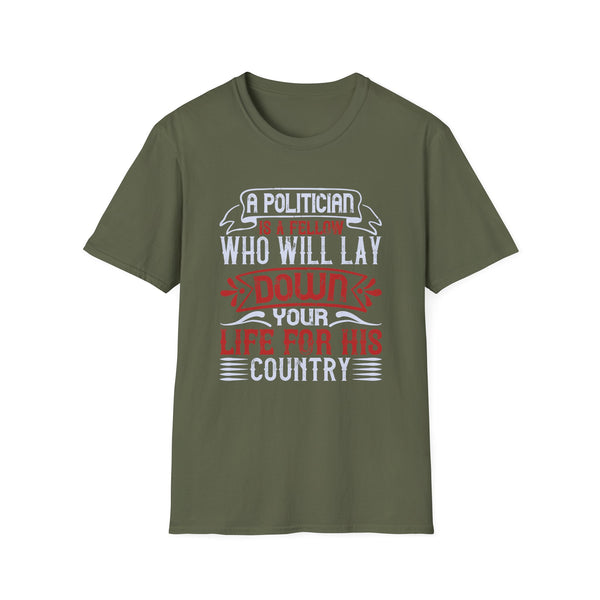 Funny Political Unisex Softstyle T-Shirt Funny TShirt Election 2024