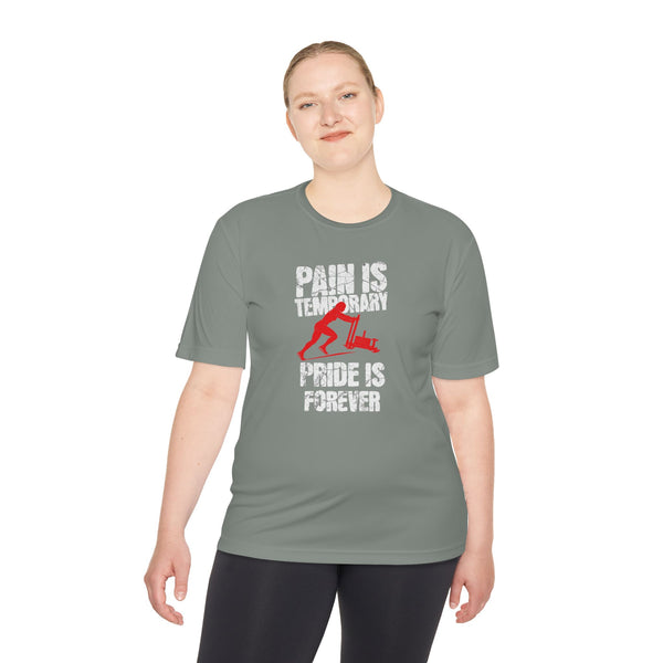 HYROX Inspired Women’s Performance Tee - Pain Is Temporary Pride Is Forever