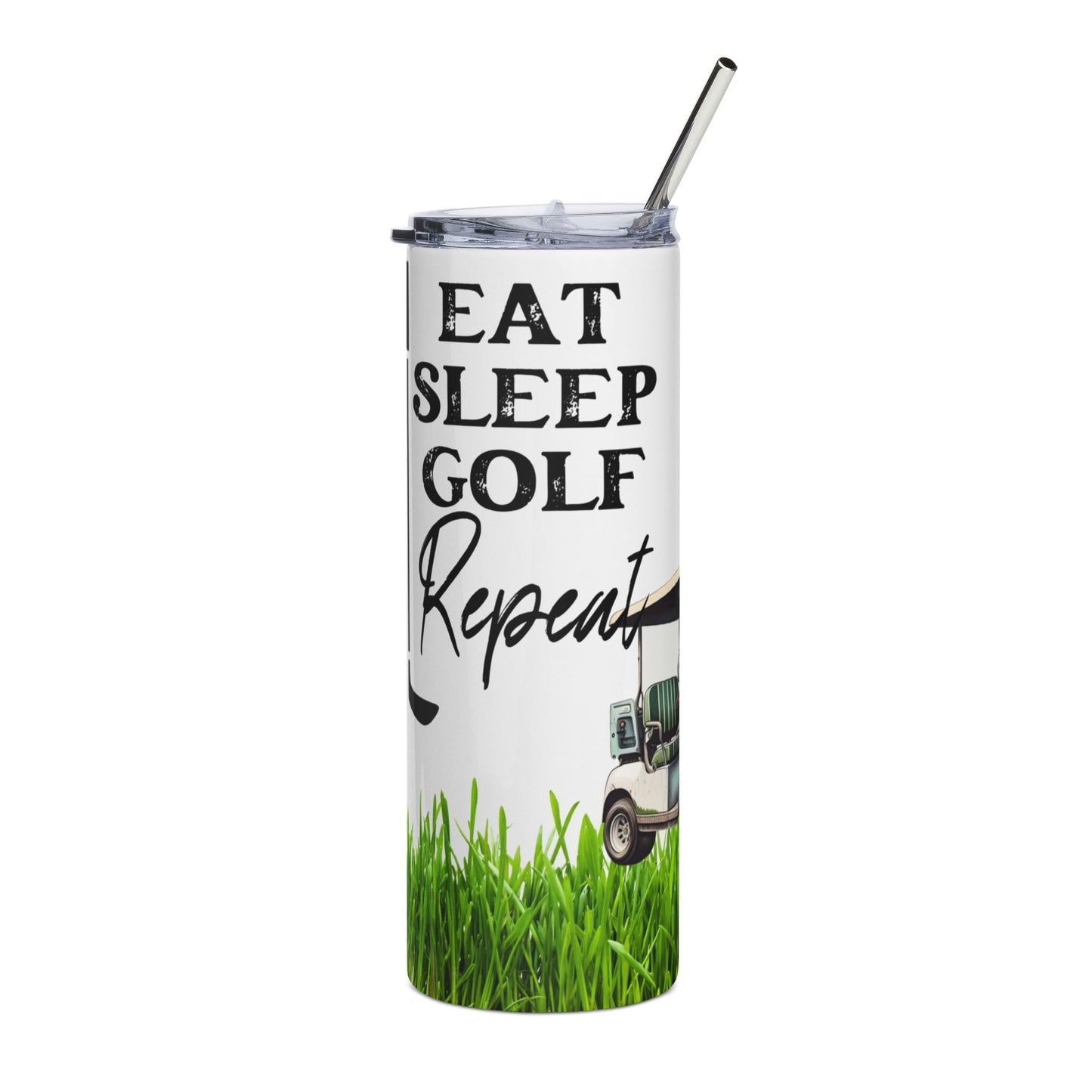 Eat Sleep Golf Repeat - 20oz Stainless Steel Tumbler