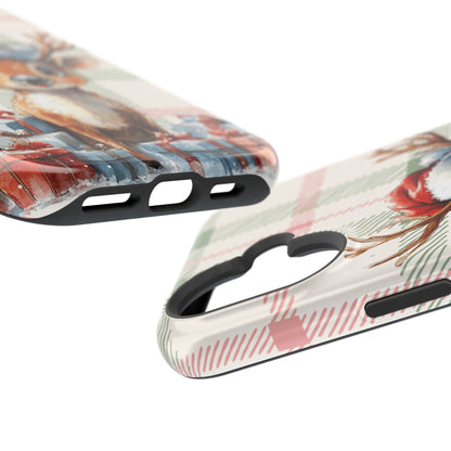 Festive Reindeer MagSafe Christmas iPhone Case