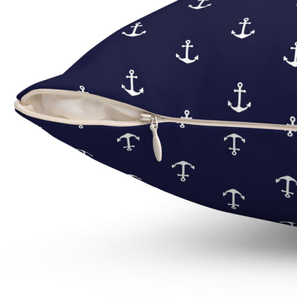 Nautical Anchor Pillow, Coastal Decor, Home Accent, Maritime Gift, Throw Cushion for Beach House, Sailing Enthusiast