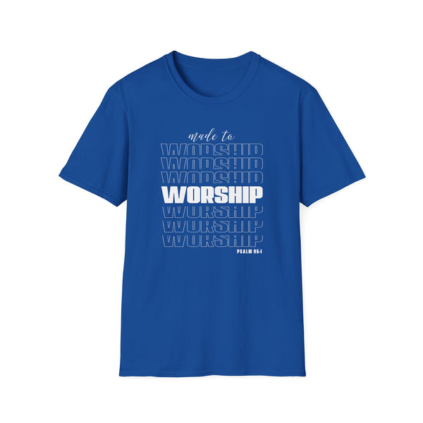 Made to Worship TShirt Unisex Softstyle T-Shirt Christian TShirt