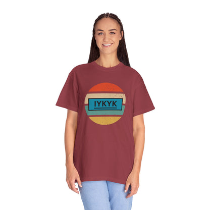 IYKYK Vintage Style Tee with Retro Rainbow