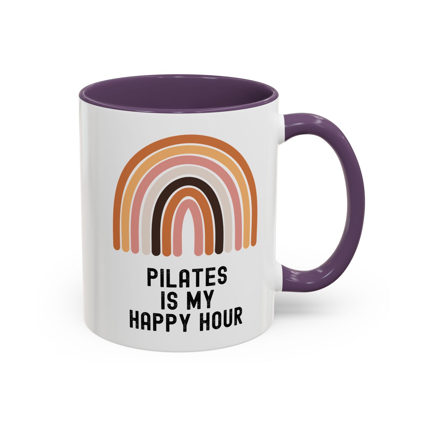 Pilates Is My Happy Hour Funny Coffee Mug Gift for Pilates Lover Women Workout Cup Mothers Day