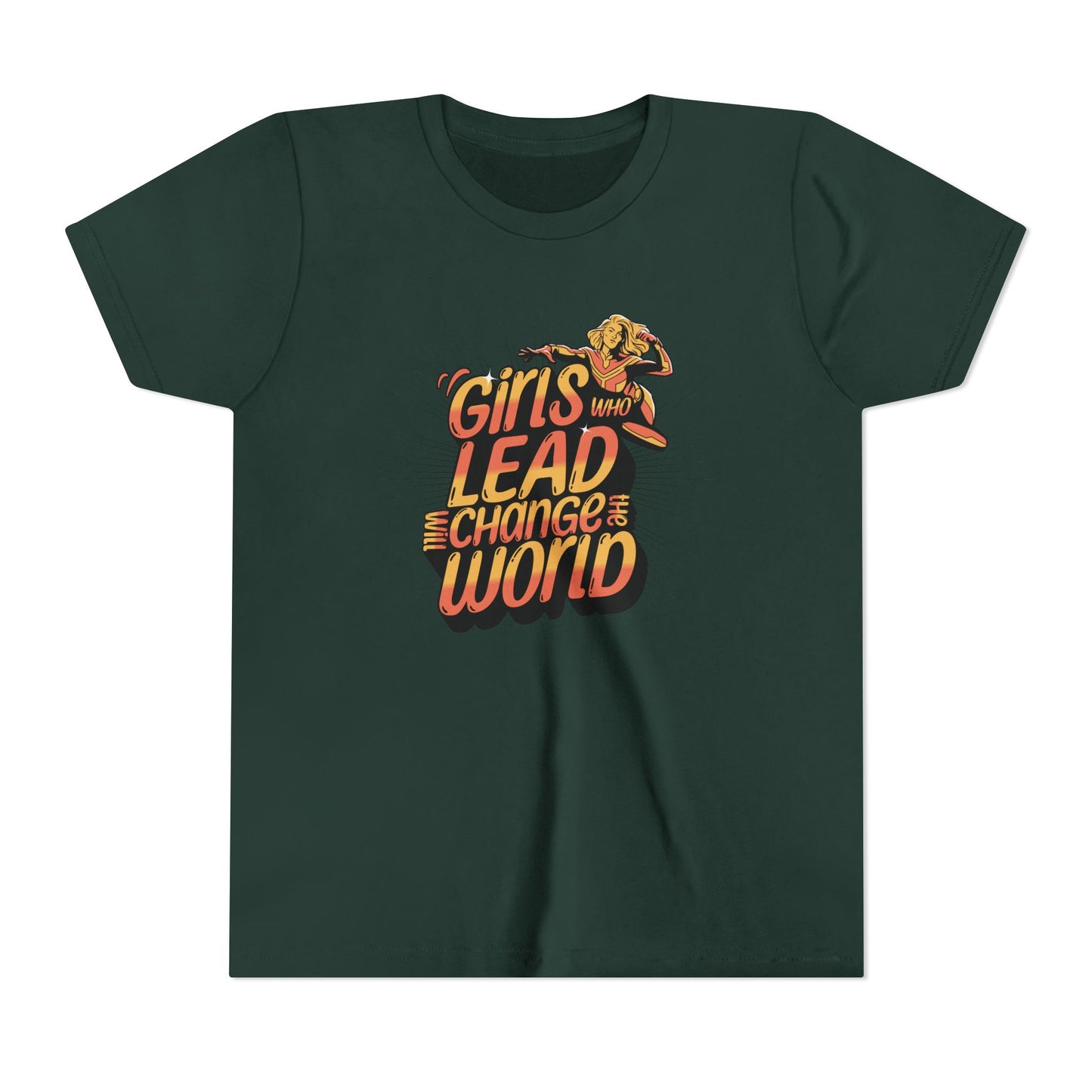 Girls Who Lead Will Change the World - Youth Tee