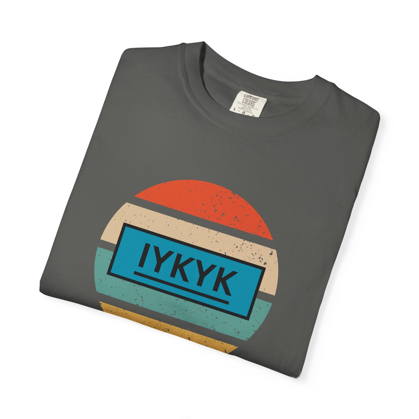 IYKYK Vintage Style Tee with Retro Rainbow