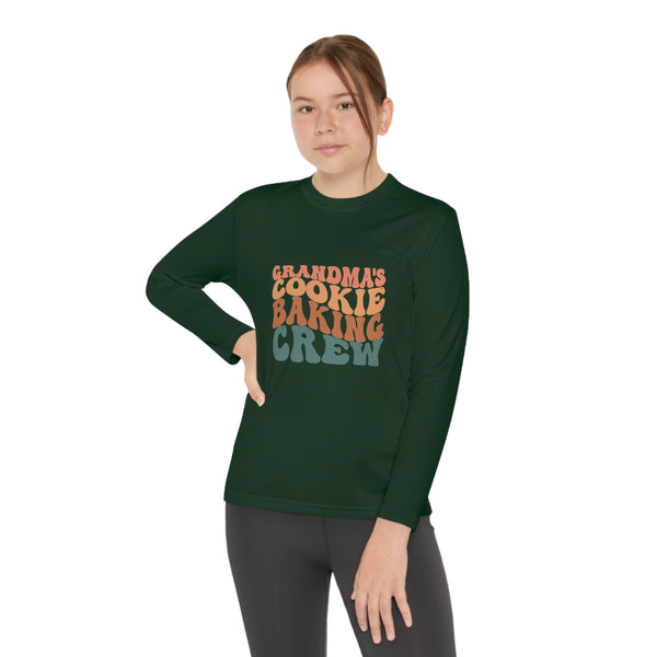 Kids Long Sleeve Grandma Cookie Baking Crew