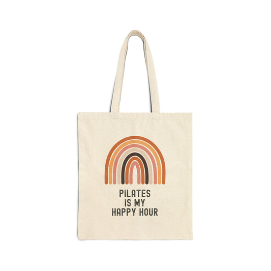 Pilates Themed Cotton Tote Bag, Eco-friendly Gym Bag, Workout Gift, Pilates Lover Tote, Yoga Essentials
