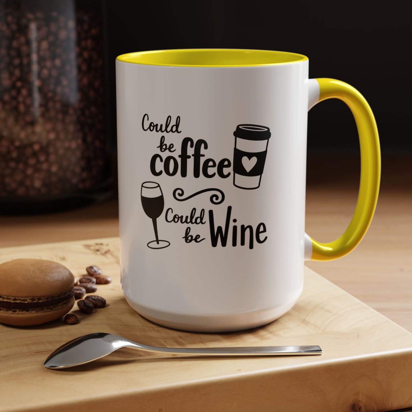 Could Be Coffee Could Be Wine Mug | Accent Coffee Mug Funy Gift Idea Co-Work Present Mom Life