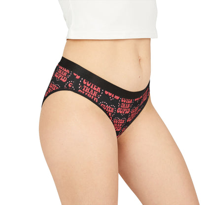 Cuter Than Cupid Women's Briefs - Valentine's Day Underwear Soft Panties Cute Romantic Gift for Her