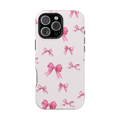 Coquette Pink Bow MagSafe iPhone Case