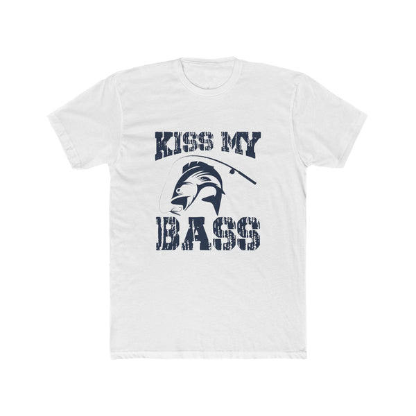 Kiss My Bass TShirt Fishing Cotton Crew Tee Bass Fishing TShirt