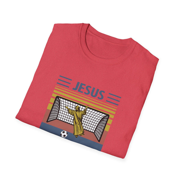 Jesus Saves Unisex Softstyle T-Shirt Funny TShirt Christian TShirt