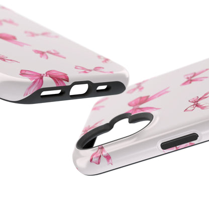 Coquette Pink Bow MagSafe iPhone Case