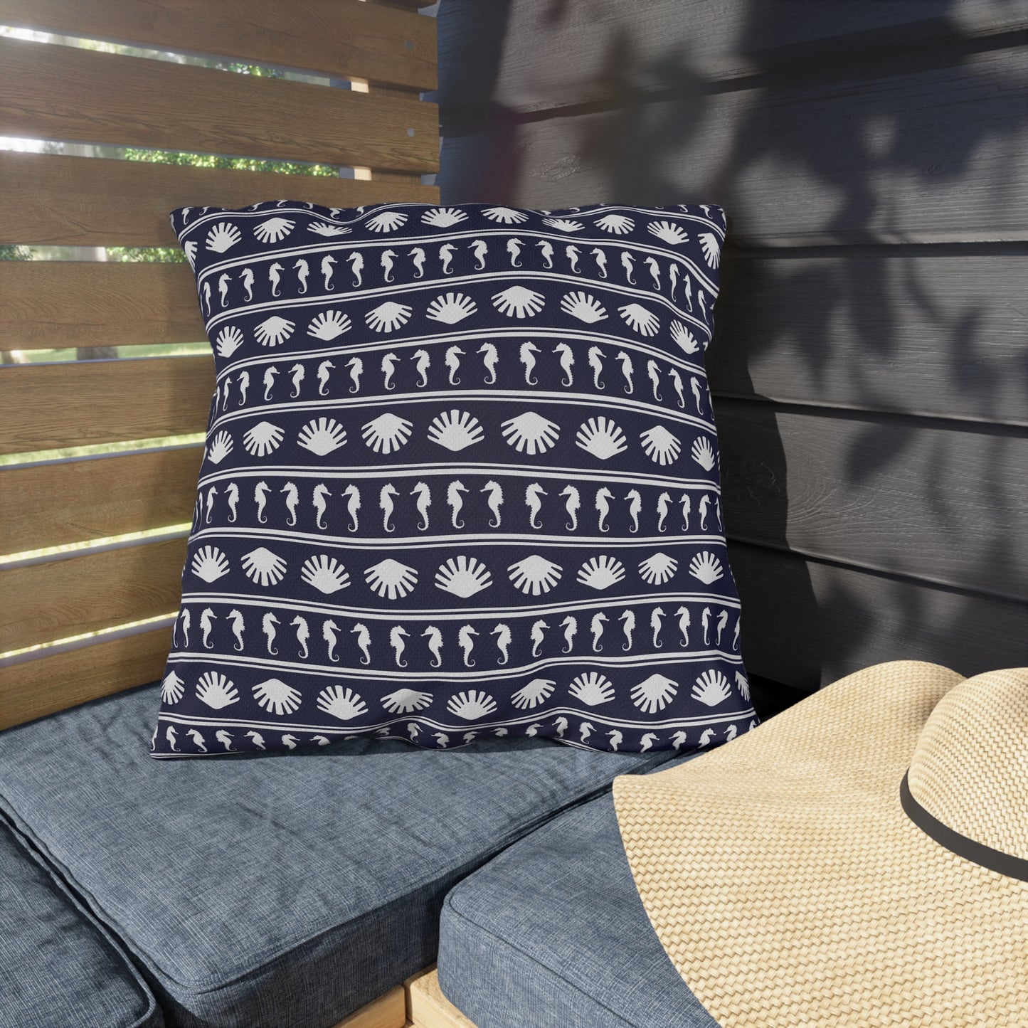 Nautical Outdoor Pillows - Coastal Decor for Patios, Beach Houses, and Relaxing Spaces