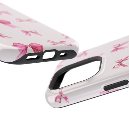 Coquette Pink Bow MagSafe iPhone Case