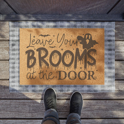 Leave Your Brooms at the Door - Outdoor Welcome Mat