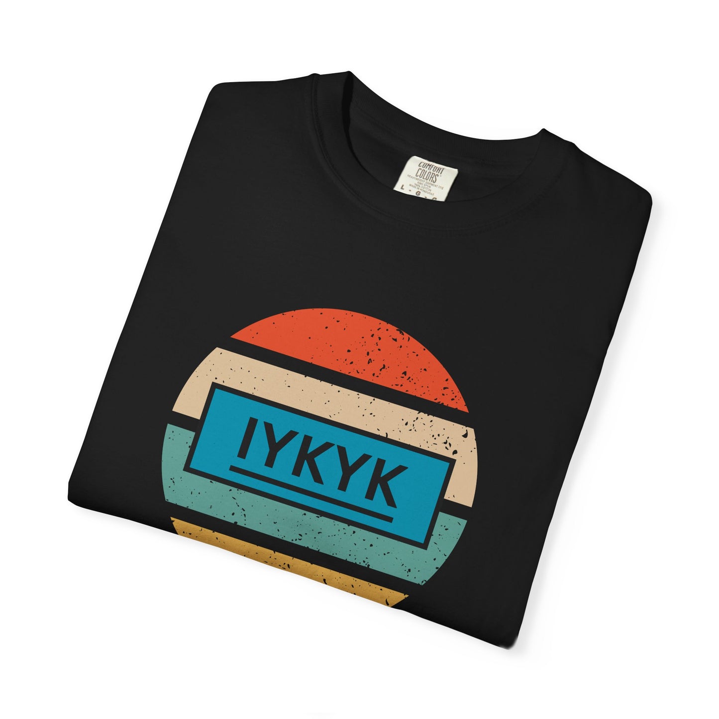 IYKYK Vintage Style Tee with Retro Rainbow