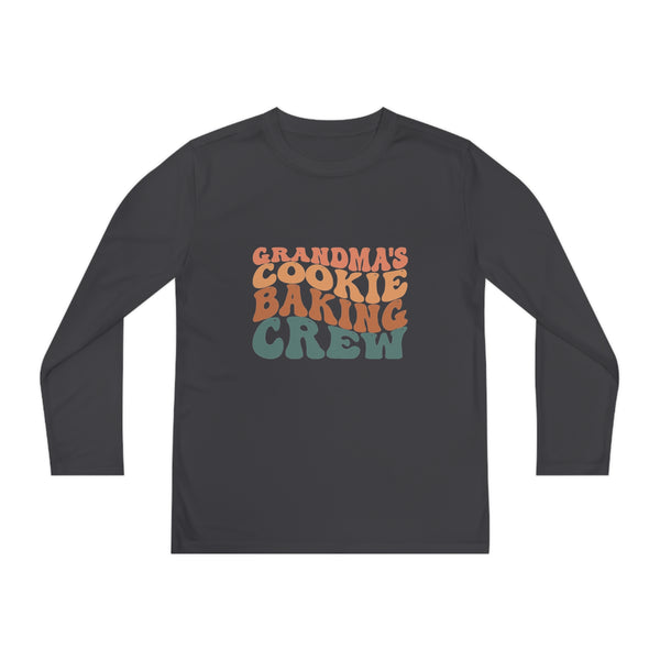 Kids Long Sleeve Grandma Cookie Baking Crew