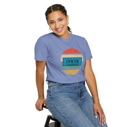IYKYK Vintage Style Tee with Retro Rainbow