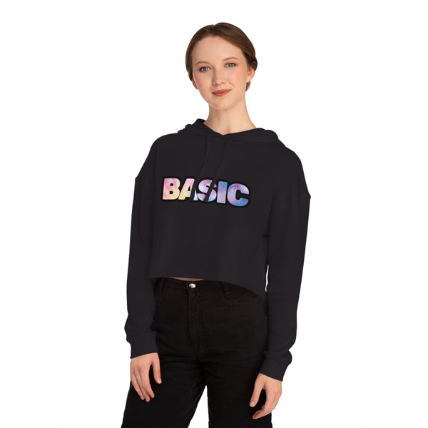 ”Basic” Women’s Cropped Hoodie – Trendy and Fun