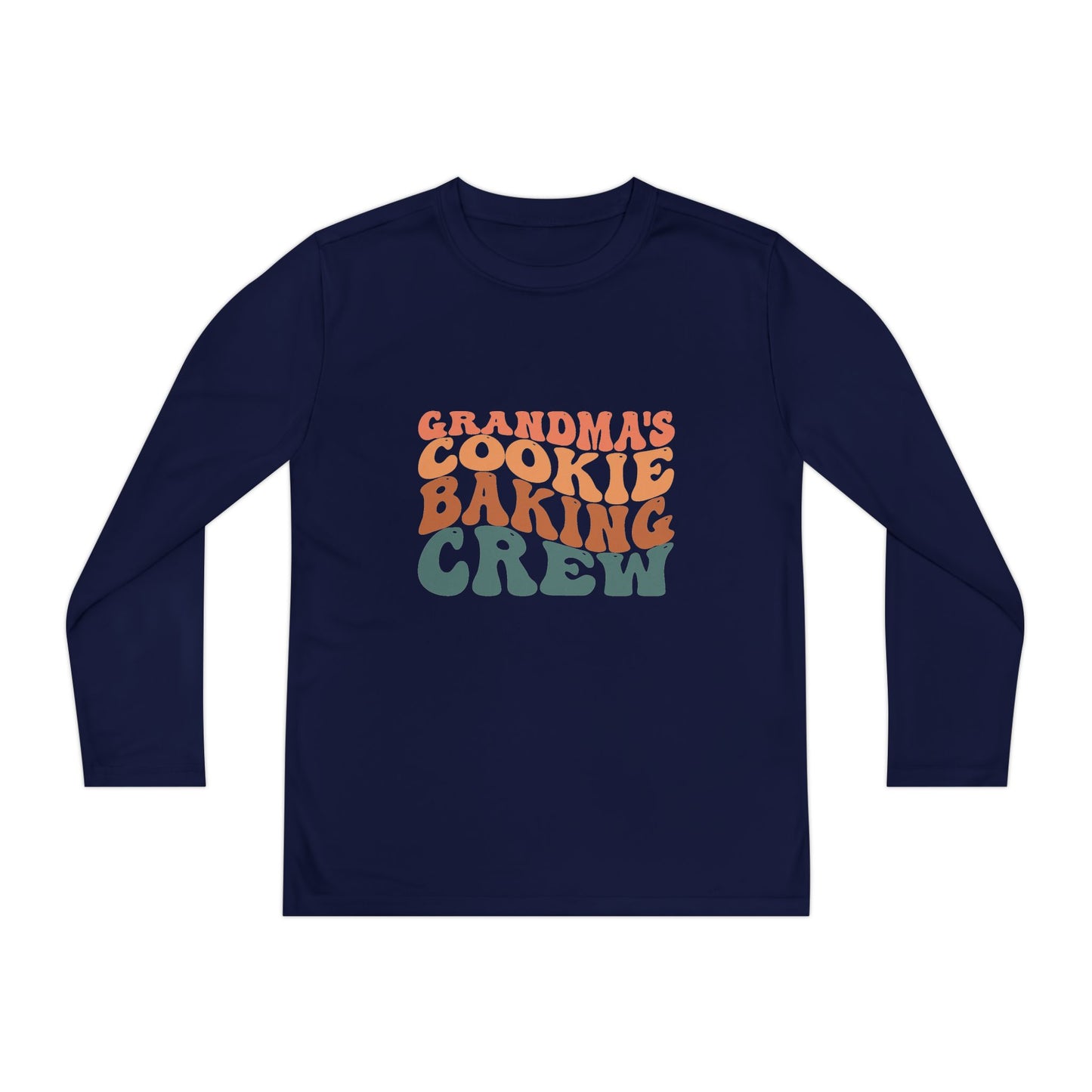 Kids Long Sleeve Grandma Cookie Baking Crew