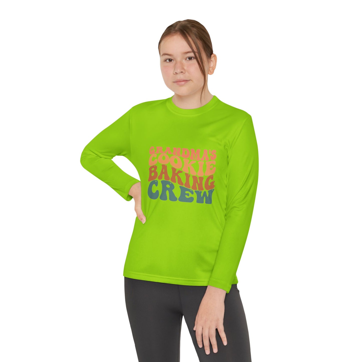 Kids Long Sleeve Grandma Cookie Baking Crew