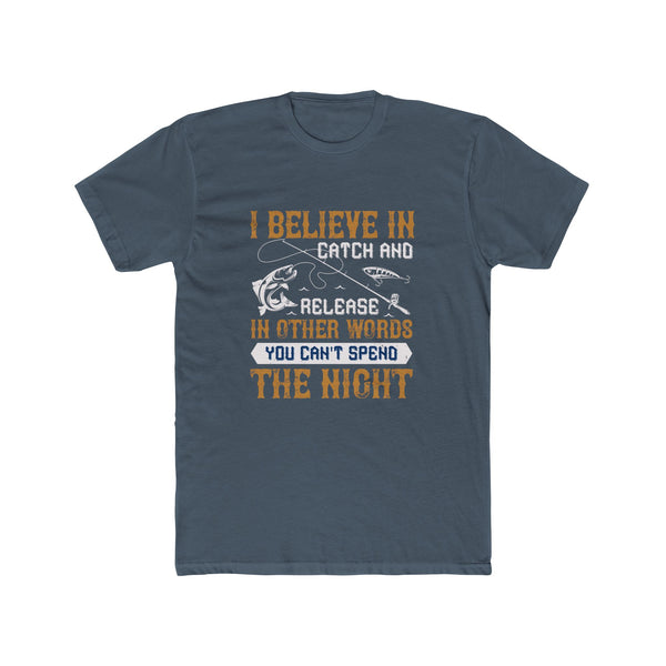 Mens Catch and Release Fishing TShirt Funny Tee Fishing Themed Tee