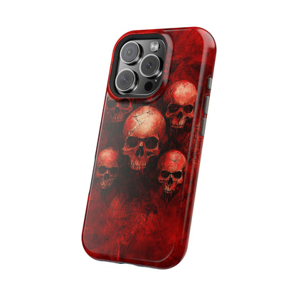 Red Skulls MagSafe iPhone Case