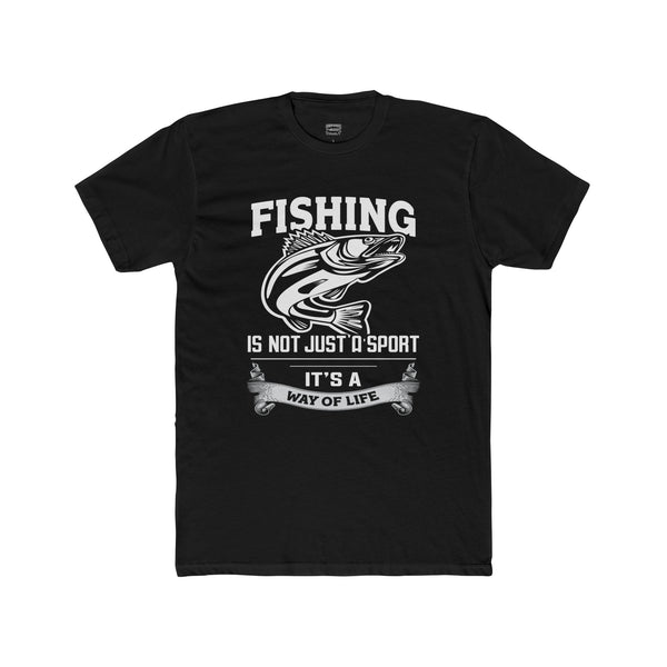 Fishing Is a Way of Life Mens Cotton Tshirt Fishing Tee Graphic Tee