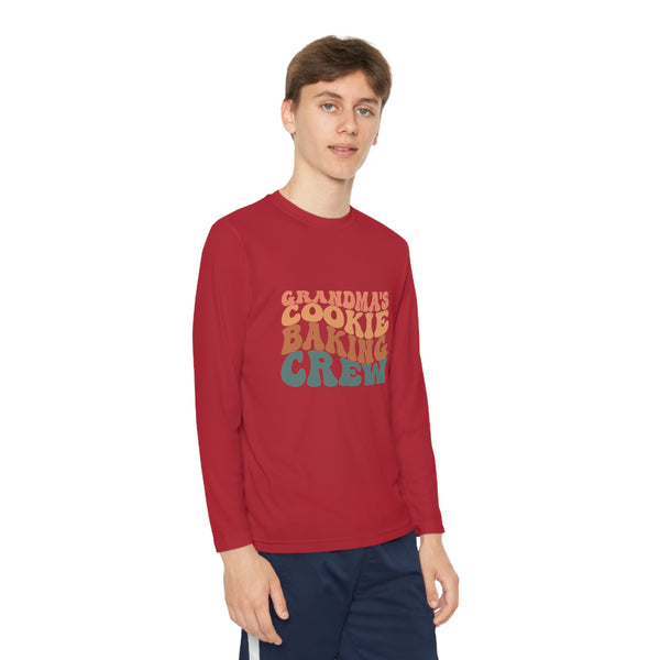 Kids Long Sleeve Grandma Cookie Baking Crew