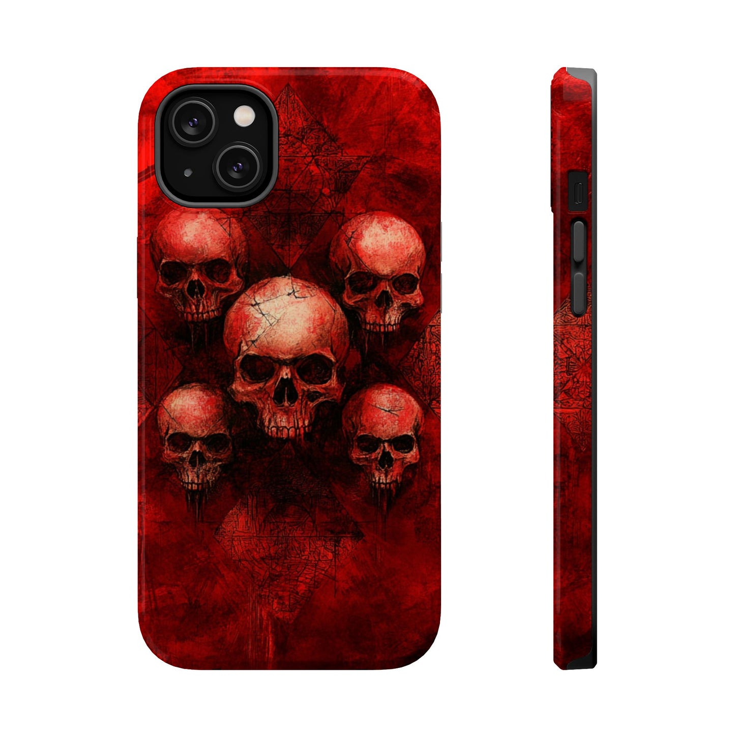 Red Skulls MagSafe iPhone Case