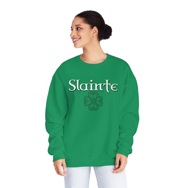 Slainte in Clovers Womens Unisex NuBlend® Crewneck Sweatshirt