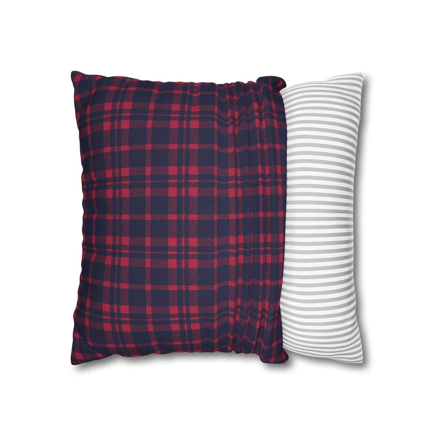 Blue & Red Plaid Christmas Pillowcase