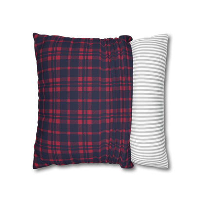 Blue & Red Plaid Christmas Pillowcase