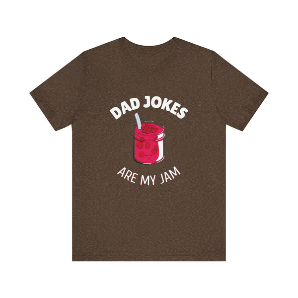 Funny Dad T Shirts, Dad Jokes Are My Jam T-Shirt, Funny Graphic Tee Great of Everyday Wear, Christmas Gift for Dad, Fathers Day, Birthday