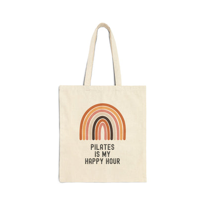 Pilates Themed Cotton Tote Bag, Eco-friendly Gym Bag, Workout Gift, Pilates Lover Tote, Yoga Essentials