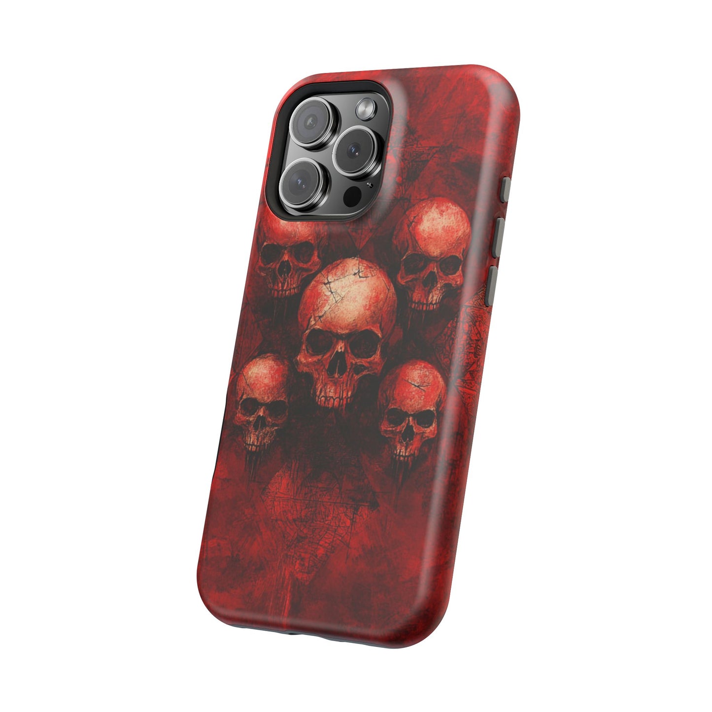 Red Skulls MagSafe iPhone Case
