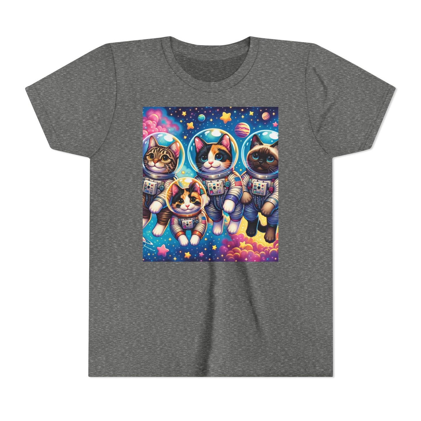 Kids Cats In Space TShirt Kids Graphic Tee