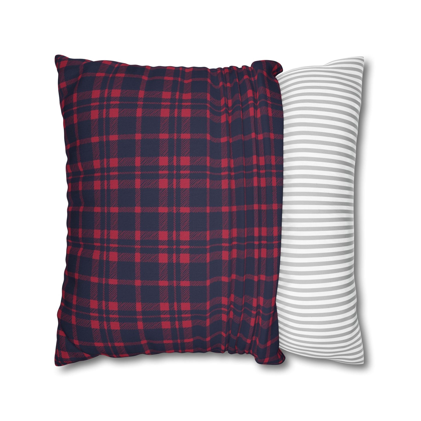 Blue & Red Plaid Christmas Pillowcase