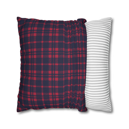 Blue & Red Plaid Christmas Pillowcase