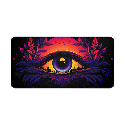 Synthwave Eye - Desk Mat