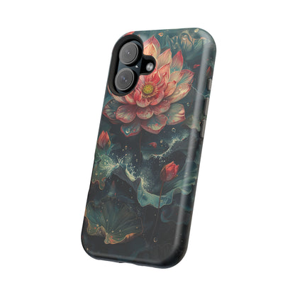 Elegant Lotus Blossom Artistic MagSafe iPhone Case